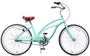 fito-marina women cruiser bike mint green bike