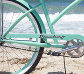 mint green beach cruiser bike